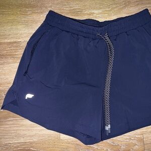Fabletics Navy Blue Athletic Shorts with Pockets